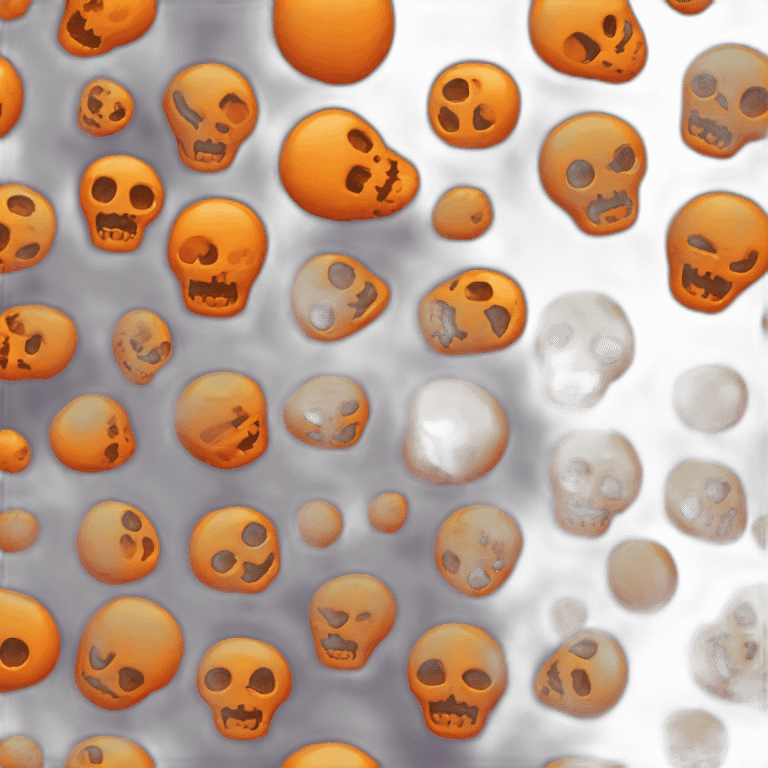 orange skeleton emoji