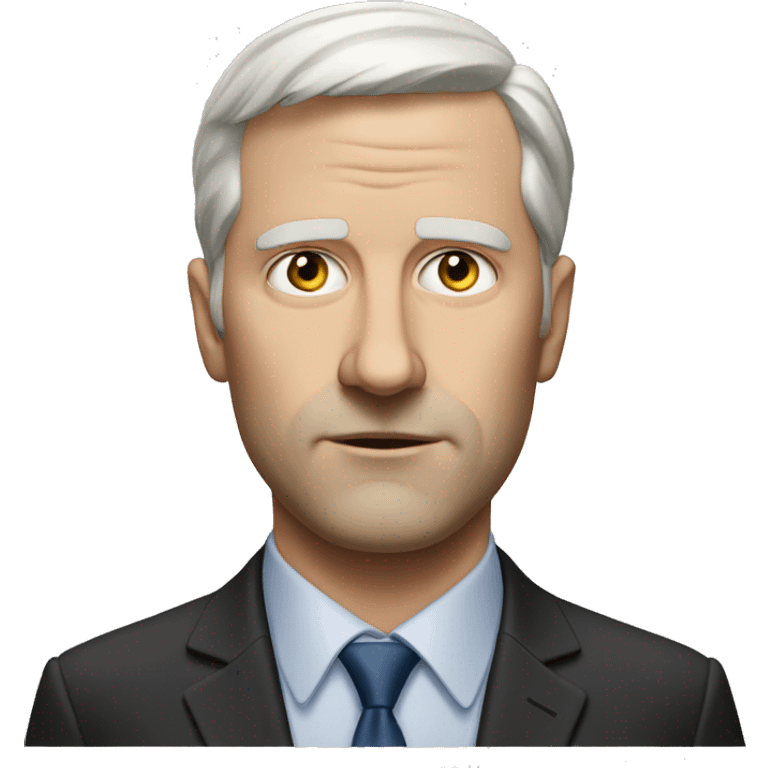 white man politic photorealistic serious emoji