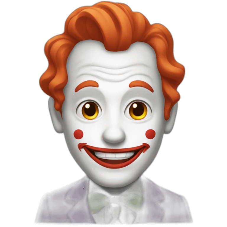 Joker with red hair emoji