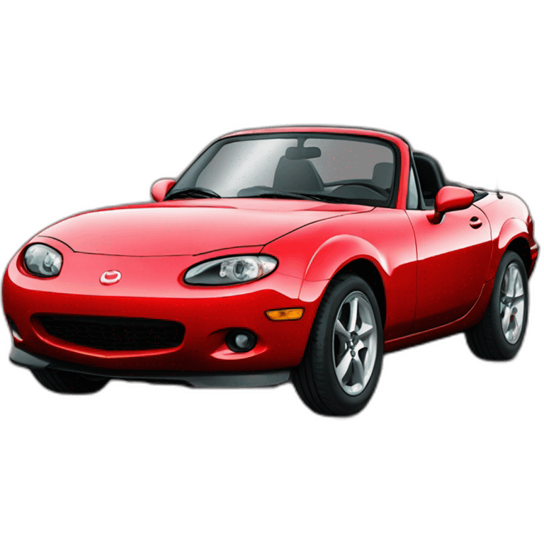 Mazda Miata MX-5 red emoji