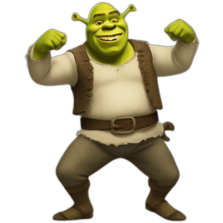 Shrek dancing emoji