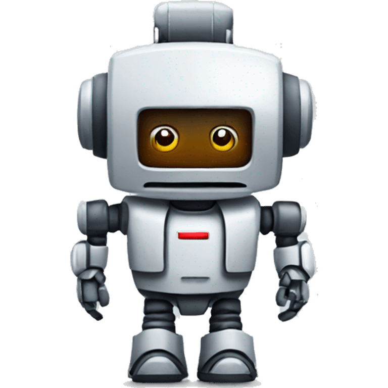 pixel robot as a recruiter emoji