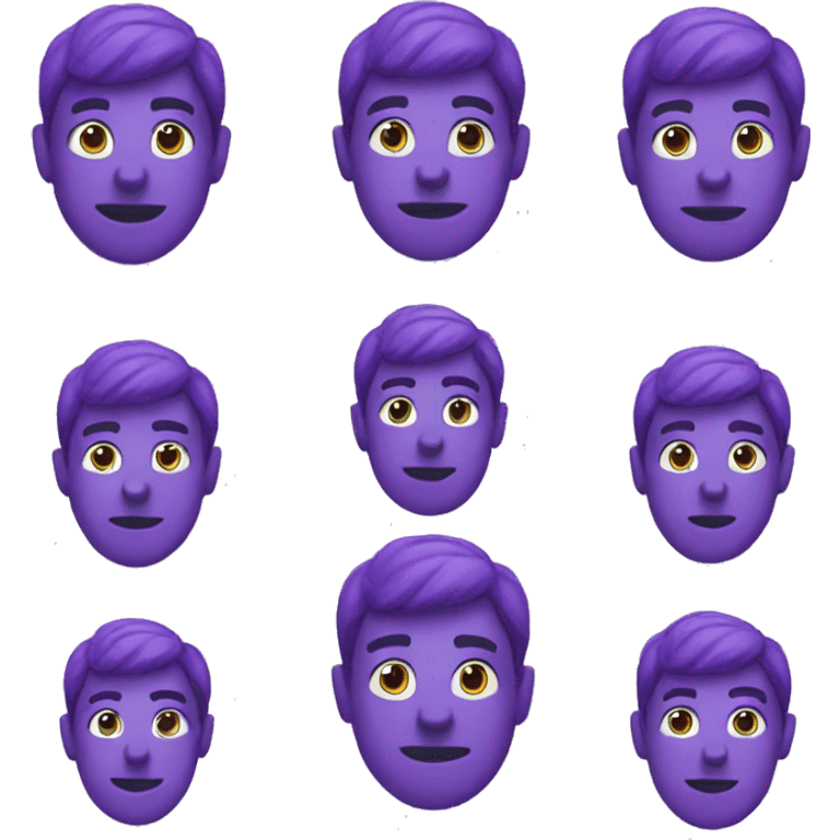 Purple emojis emoji