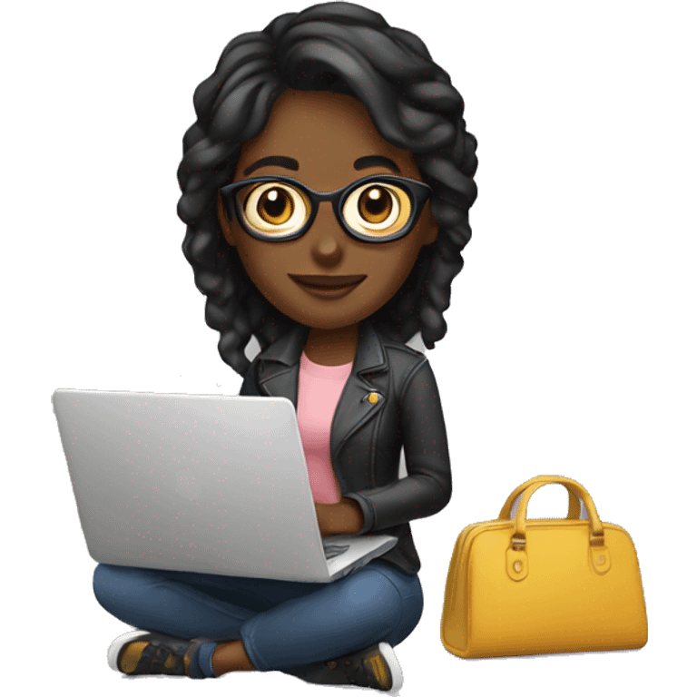 startup-woman-designer-with-laptop emoji