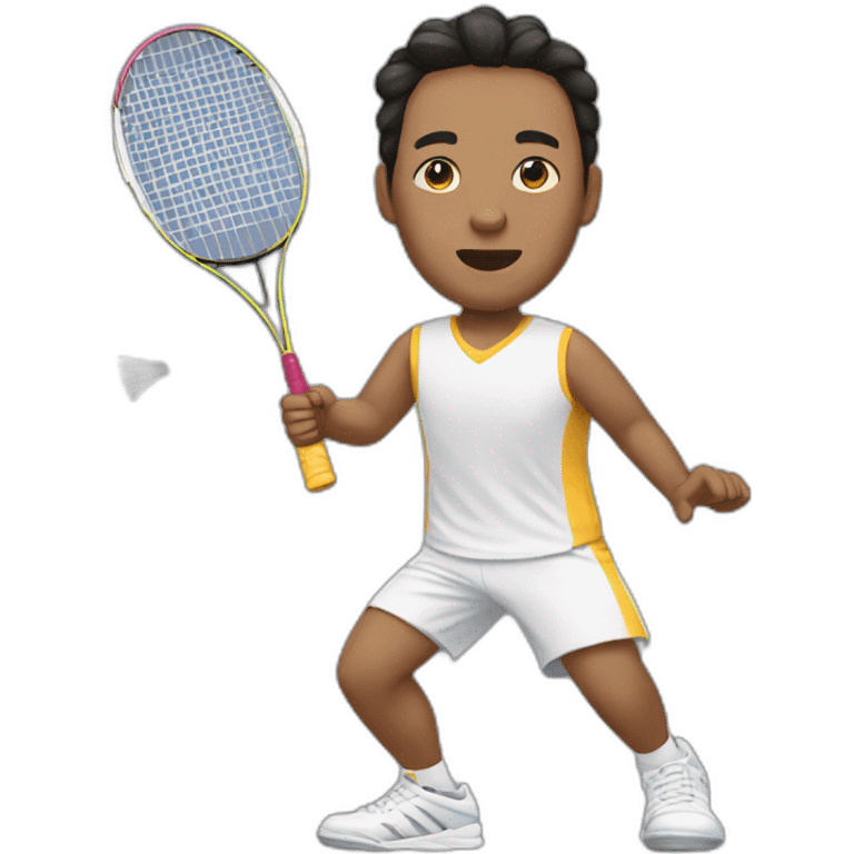 Badminton player emoji