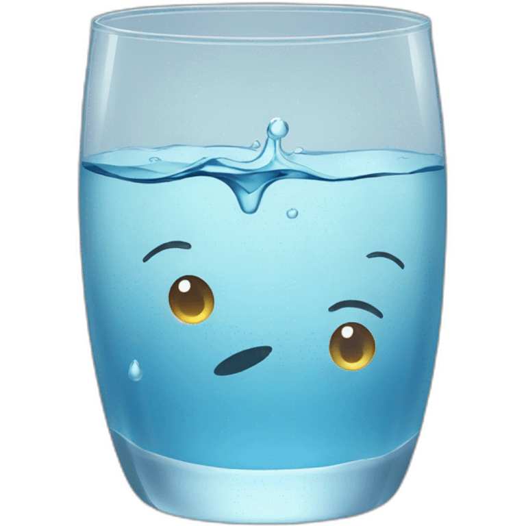 water in glass emoji