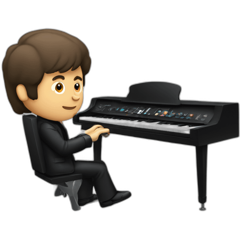 paul mcartney playing keyboard emoji