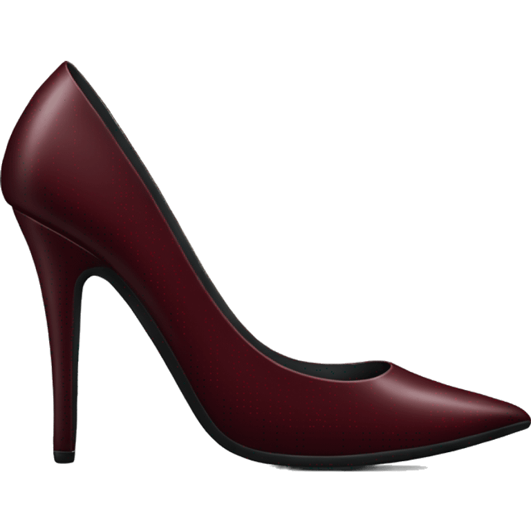 Dark red stiletto  emoji