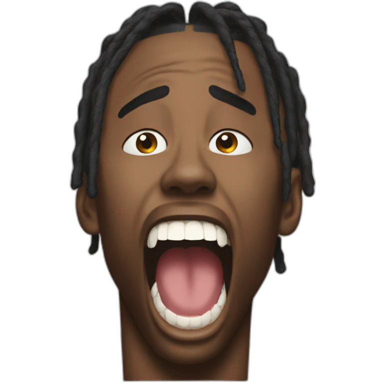 travis scott screaming emoji