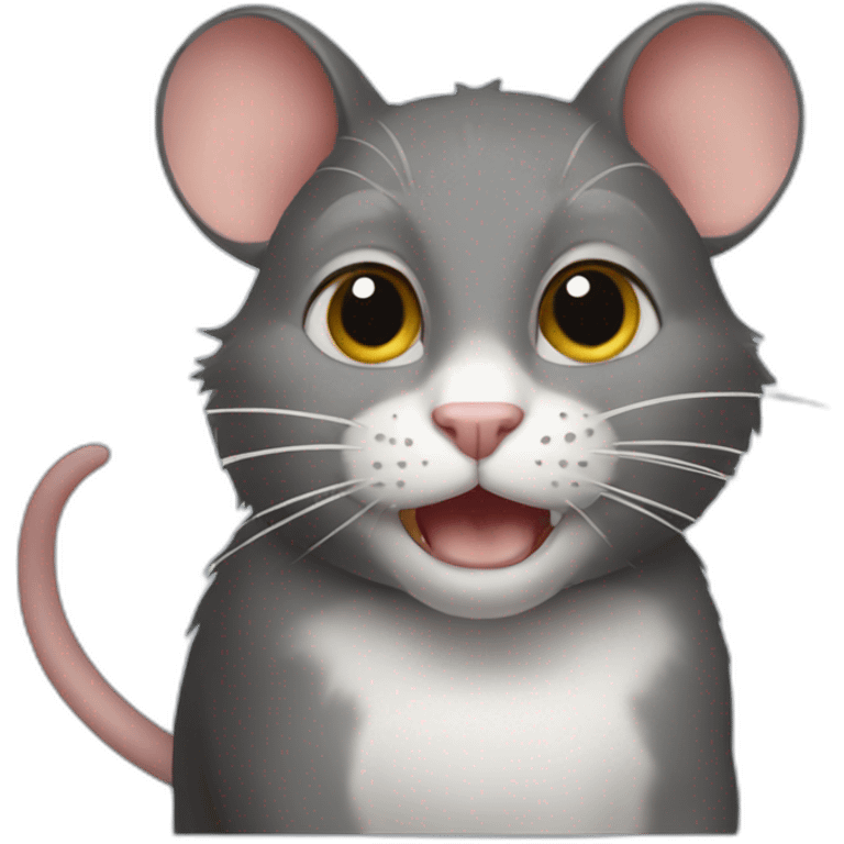 a rat that is actually a cat emoji