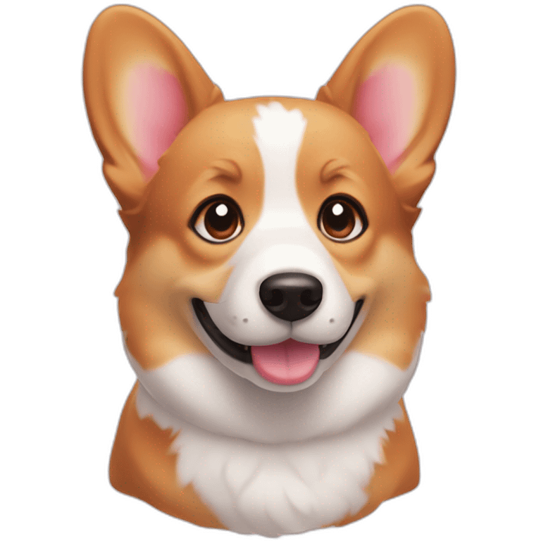 Corgi Dog Strawberry  emoji