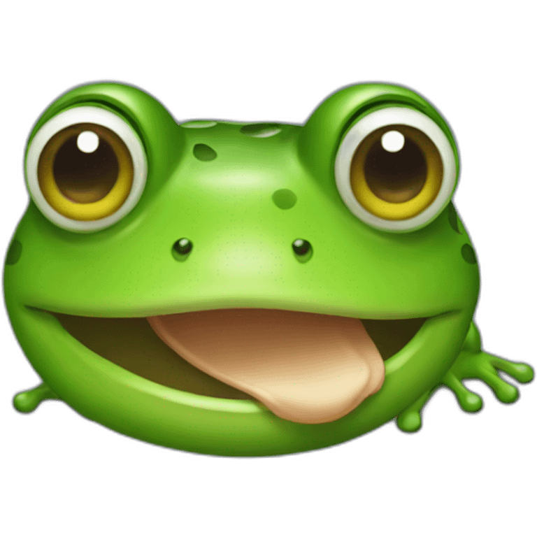 Sticky frog emoji