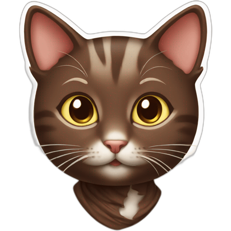 Cat chocolate cute emoji