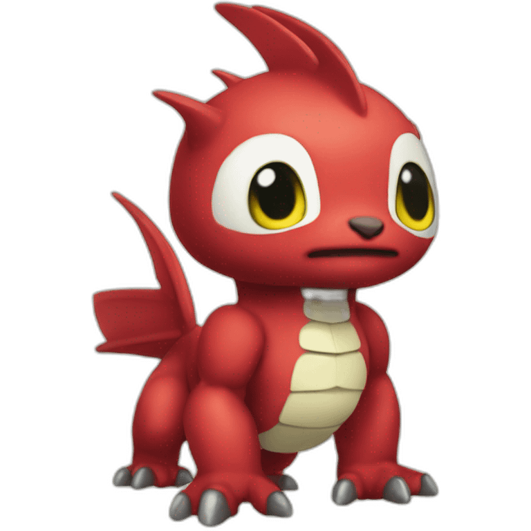 red baby Digimon creature emoji