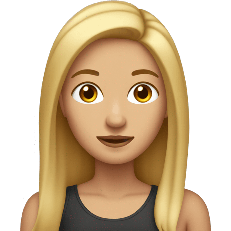 Mujer de cabello rubio oscuro detrás de la oreja  emoji