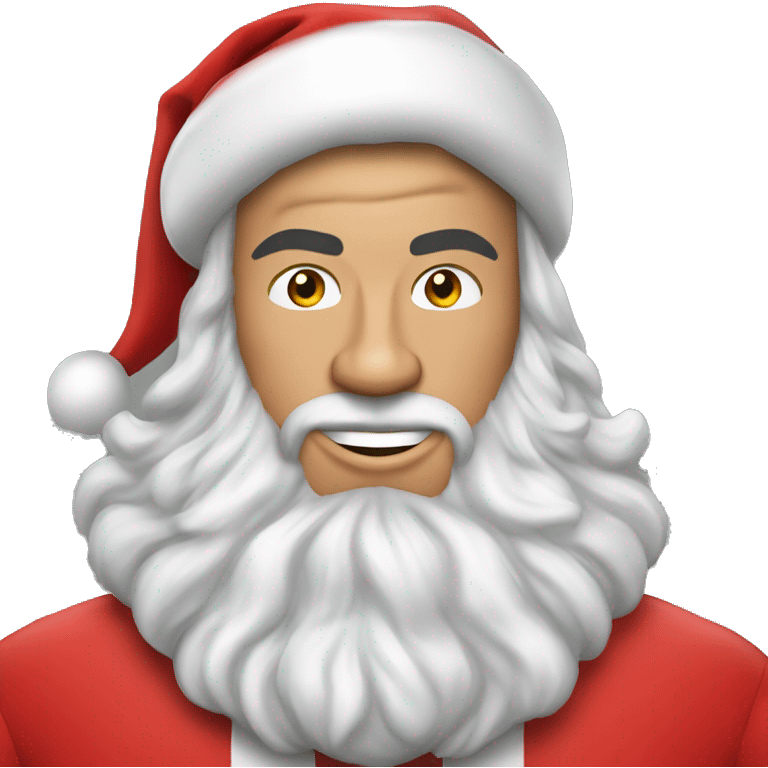 Cristiano Ronaldo as santa claus emoji