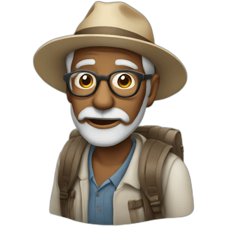 old father travelling abroad emoji