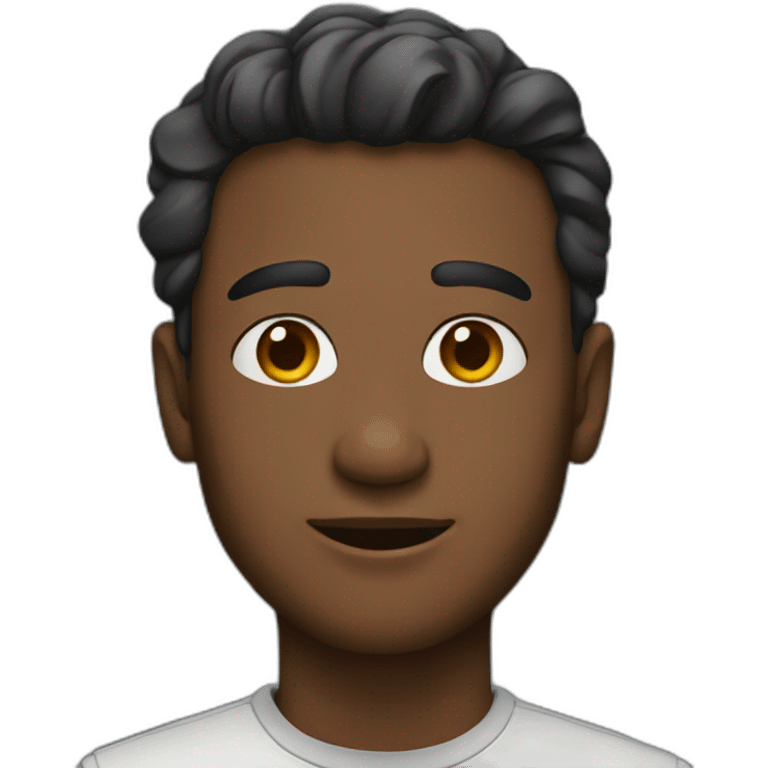 A man of color emoji