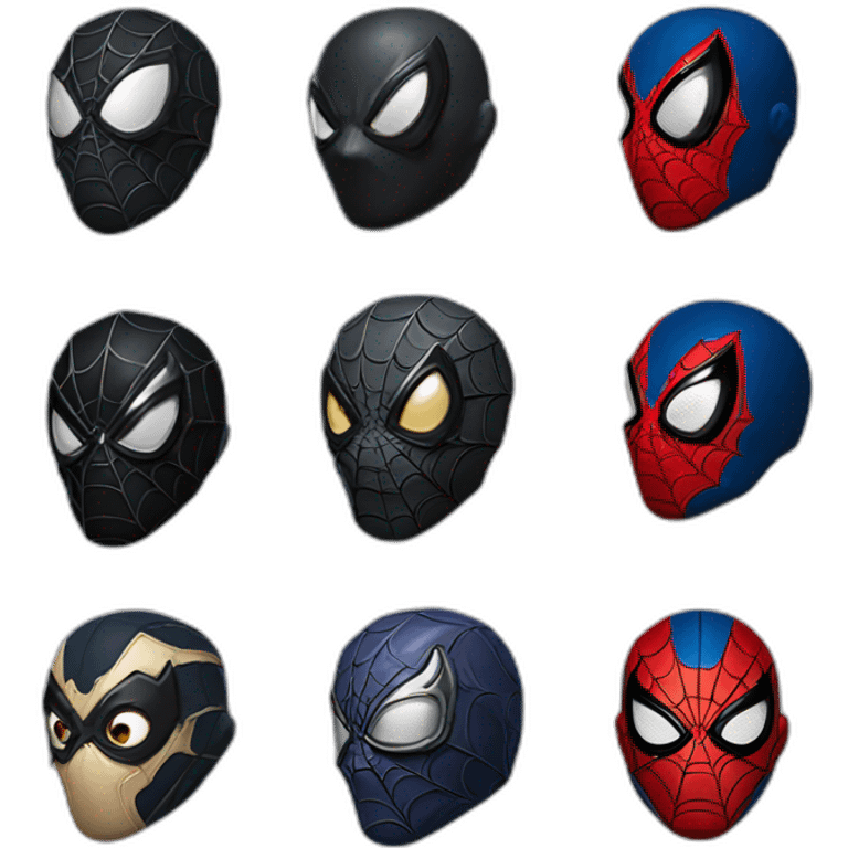 Half spider-man, half Venom emoji