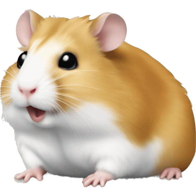 hamster looking stock chart emoji