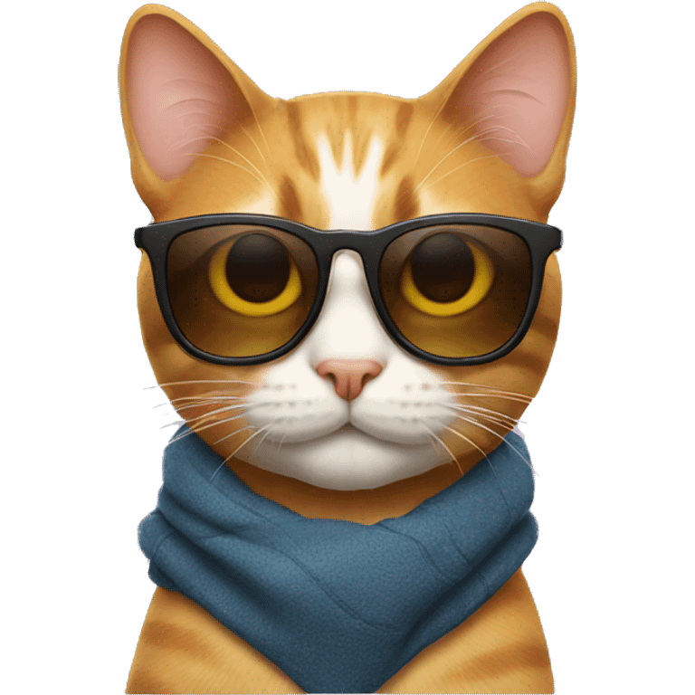 Cat with sunglasses emoji