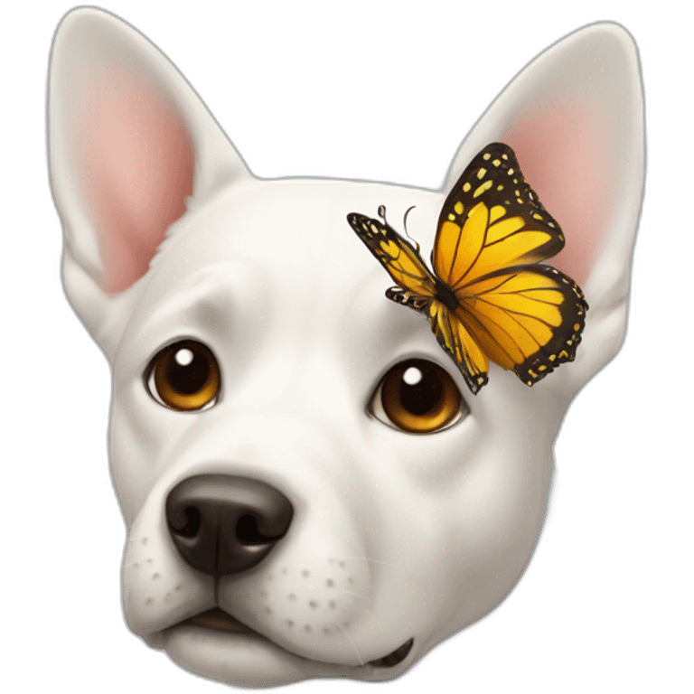 Dog with butterfly  emoji