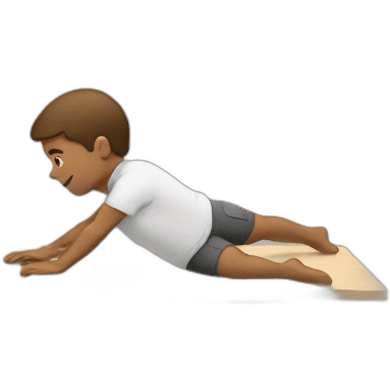 white doing plank emoji