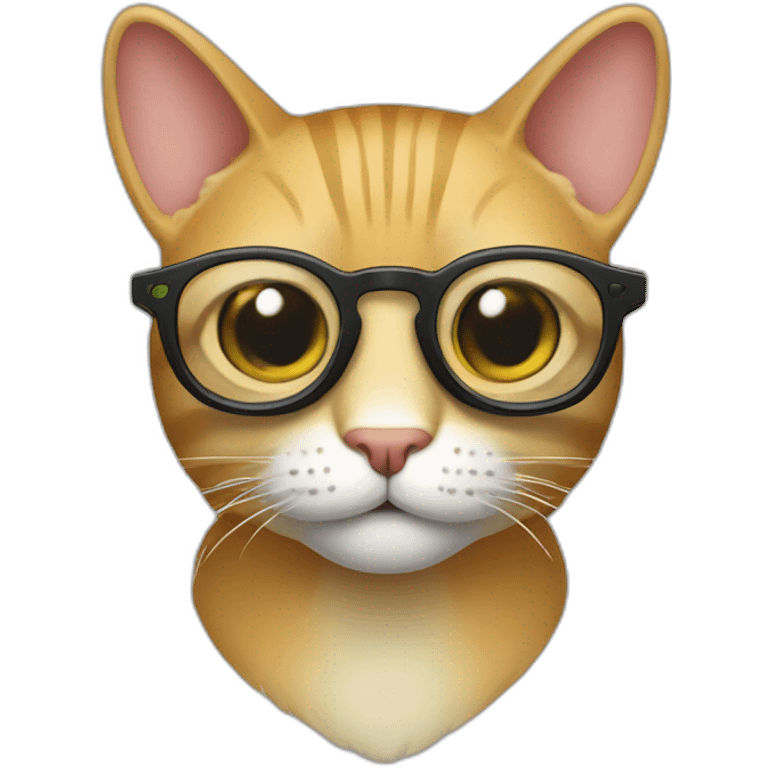 el gato de github con lentes emoji