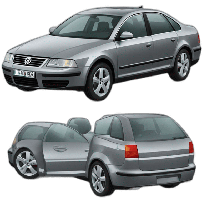 Volkswagen passat b5 grey emoji