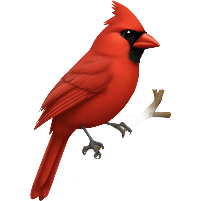 Red cardinal emoji