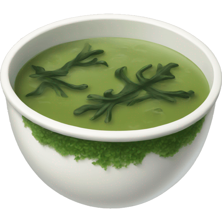 Seaweed soup emoji