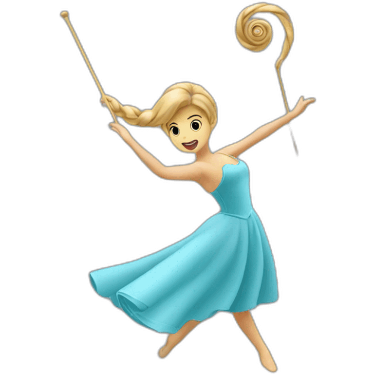 Bâton de twirling emoji