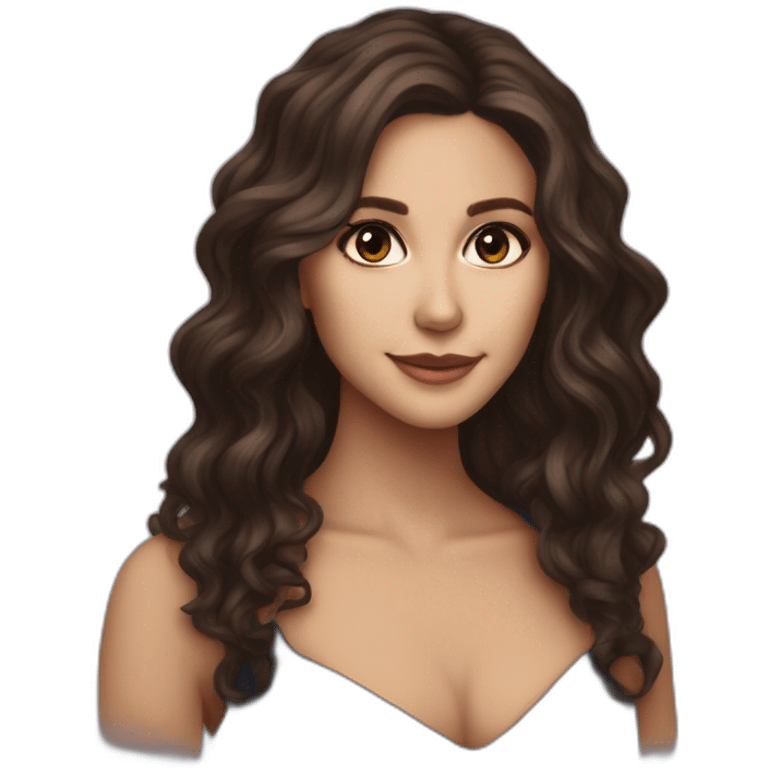 Katherine Pierce with wavy hair by Nina Dobrev emoji