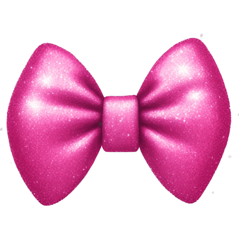 Glittery pink bow  emoji