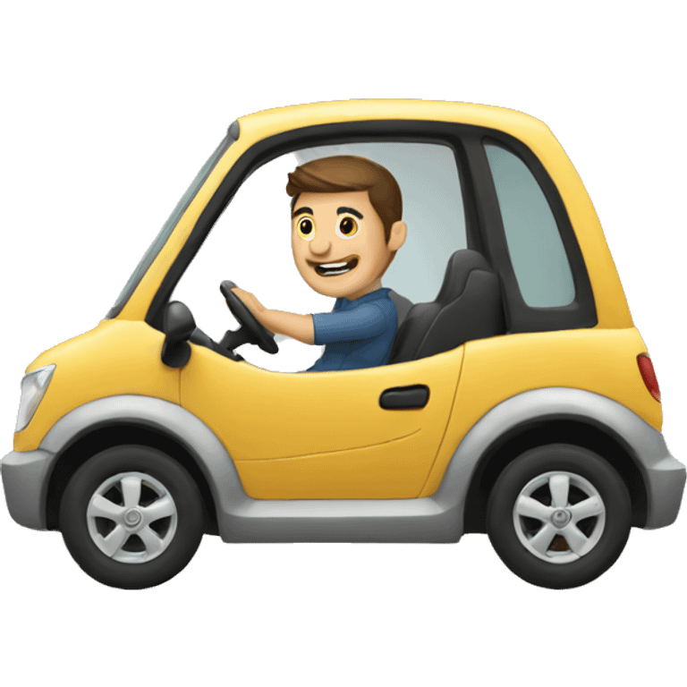 Man driving  emoji