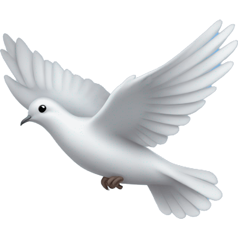 Dove blue color flight emoji