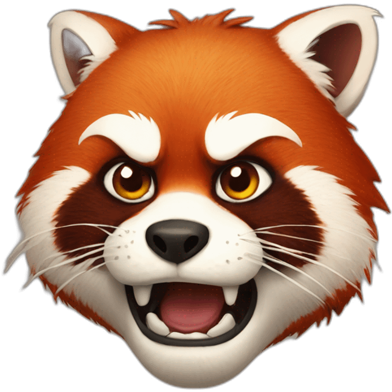 angry red panda emoji