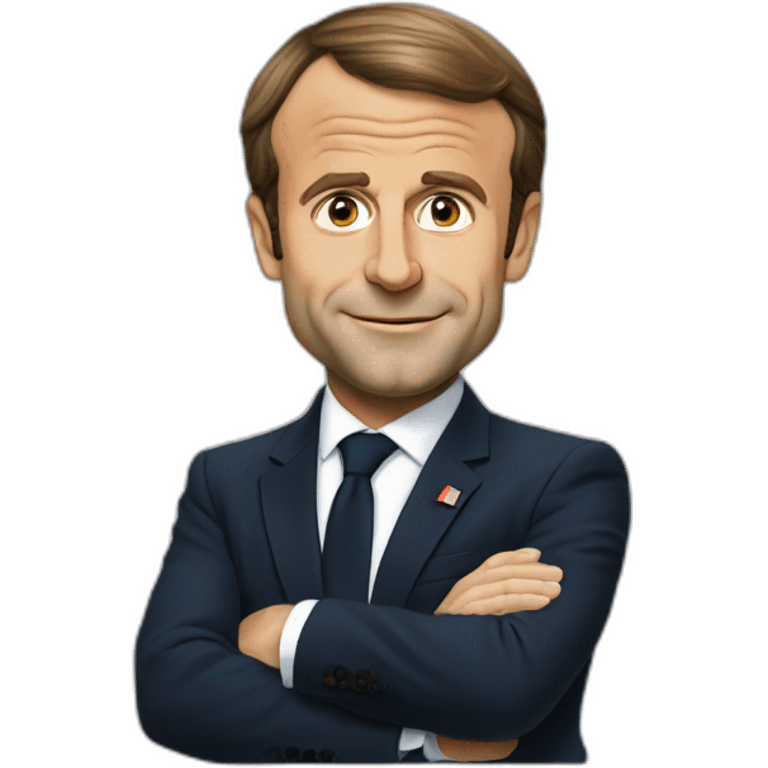 Emmanuel Macron qui se bat emoji