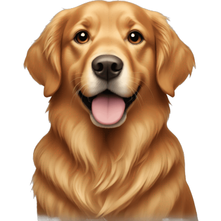 red golden retriever emoji