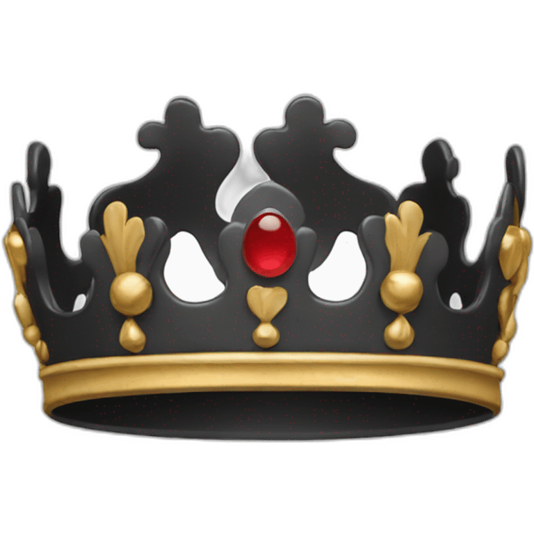 Couronne noire emoji