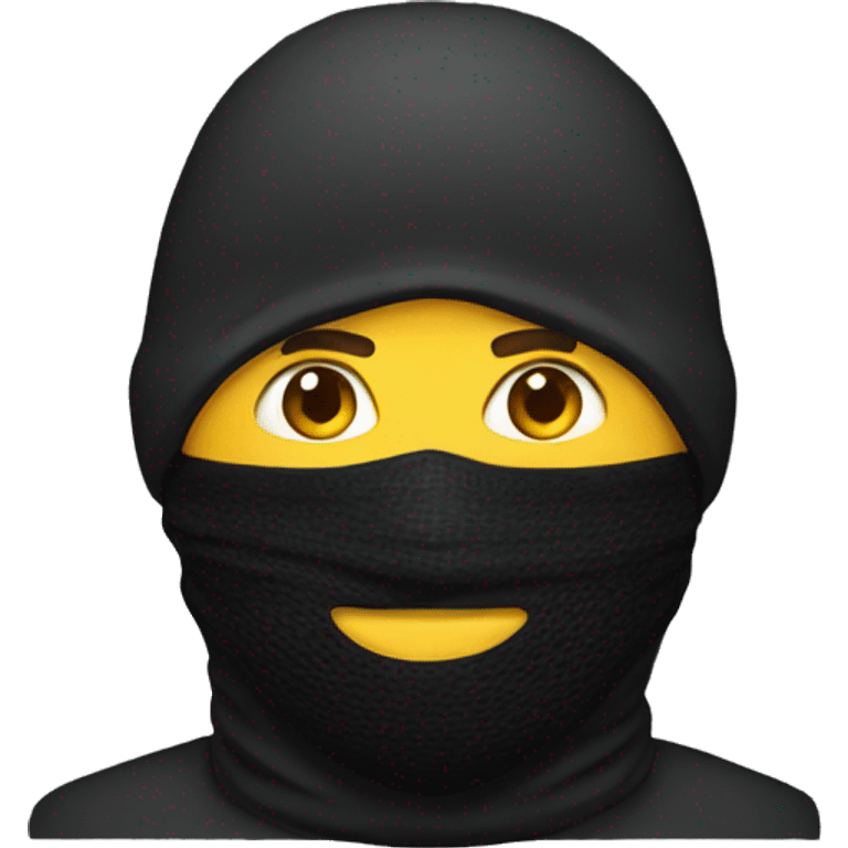 man in a balaclava emoji