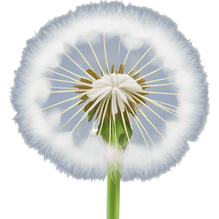 Fluffy white dandelion emoji