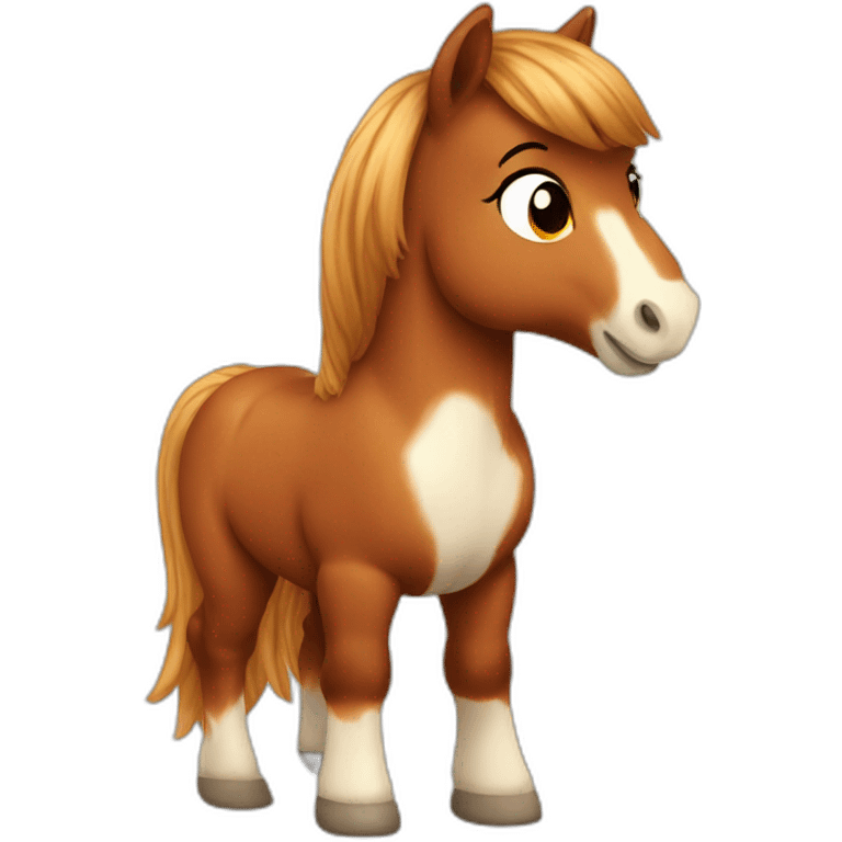 Chestnut pony emoji