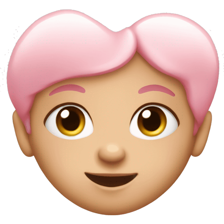 Cute baby pink heart  emoji