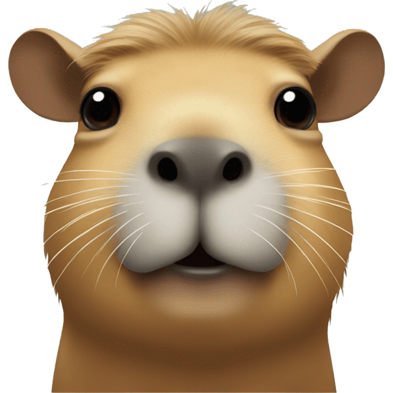 Capybara with a big moustache  emoji