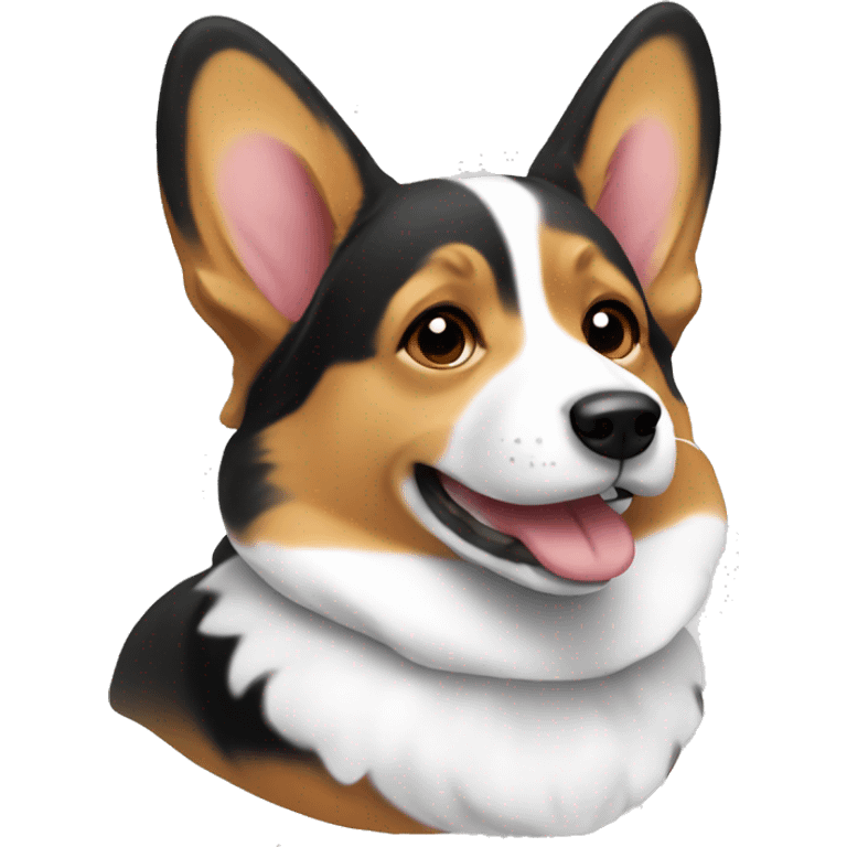 Tri color corgi emoji