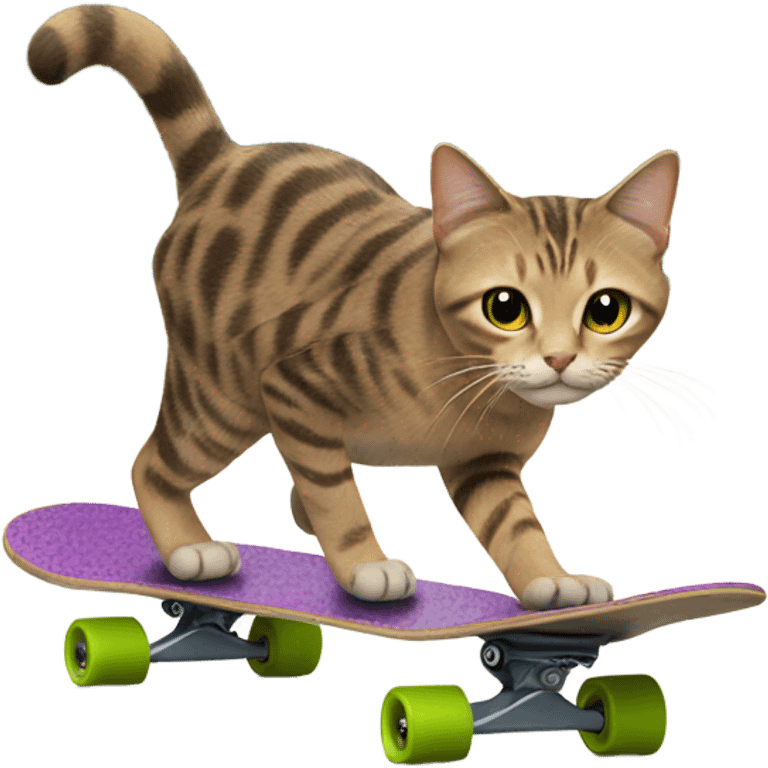 Cat on a skateboard  emoji