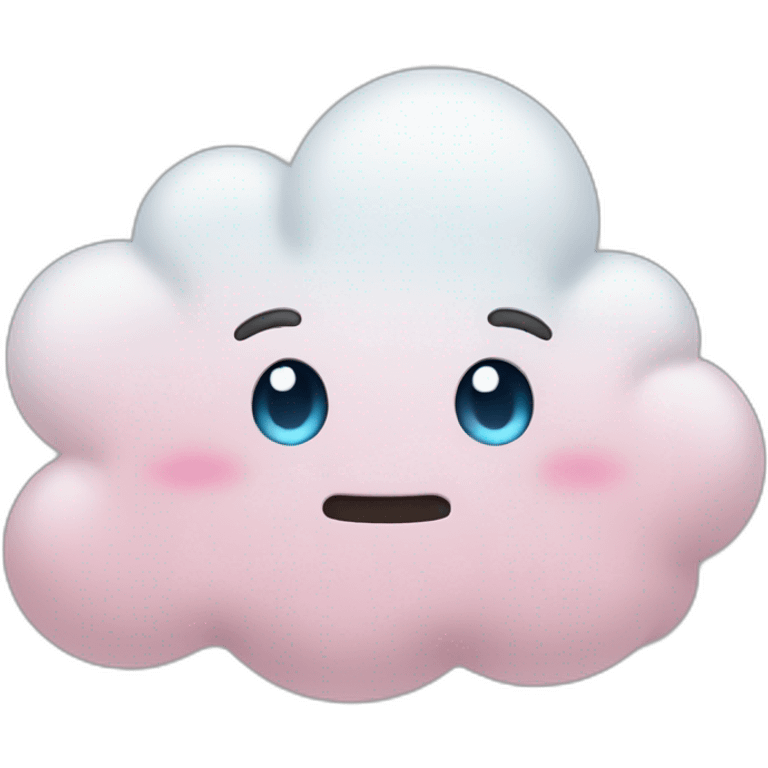 cloud blushing emoji