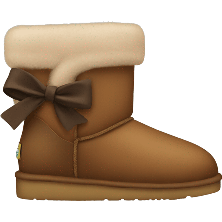 brown uggs with bows  emoji