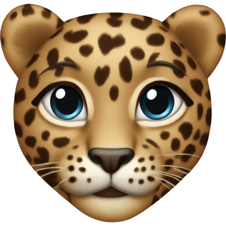 heart leopard emoji